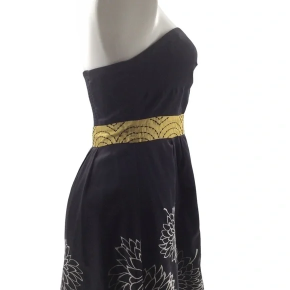 Anthropologie Floreat Floral Embroidered Strapless Dress - Picture 14 of 16